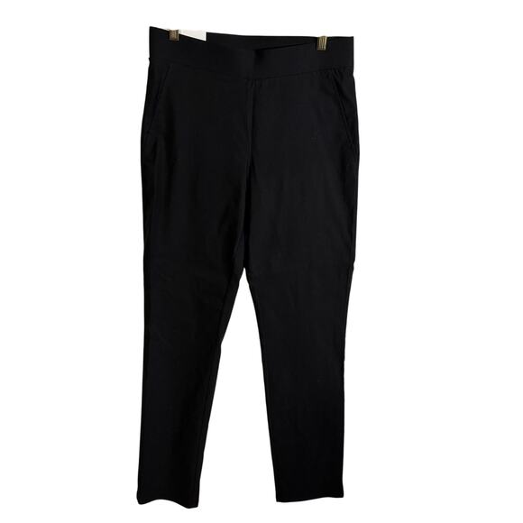 NWT Berkley Jensen Millennium Pants Size M Black Pull On Elastic Waist - Picture 1 of 7